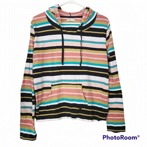 O'neill Striped hooded Long sleeve t-shirt size small